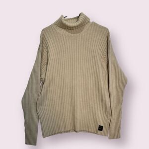 VTG American Eagle, Cotton Rib Knit Turtleneck Sweater, Size XL, Oversized